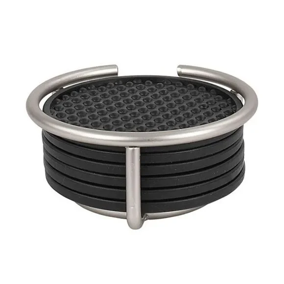 Black set of coasters - Picture 8 of 10